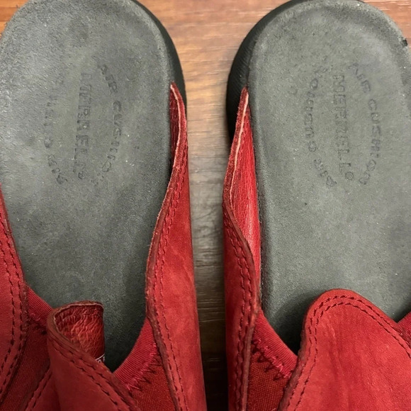Merrell Treviso Red Slides Suede Leather Slip On Sandals Size 5 - Picture 4 of 8